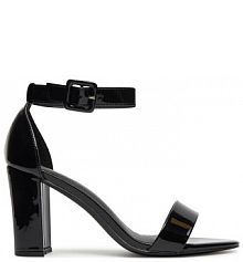 Sandały na słupku JENNY czarne 