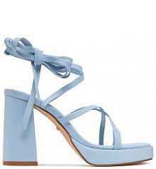 Sandały na słupku DeeZee niebieskie 