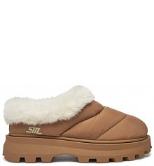 Kapcie Steve Madden brązowe damskie 