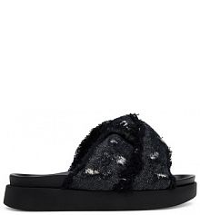 Klapki Inuikii czarne damskie 