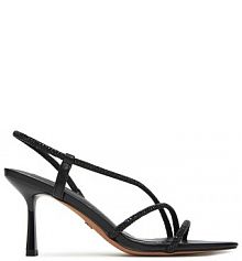 Sandały na szpilce Nine West czarne 