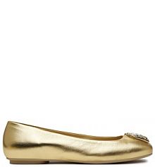Baleriny Furla złote damskie 