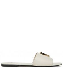 Klapki LOVE MOSCHINO écru damskie 