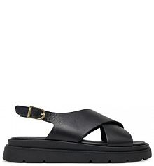 Sandały na koturnie Tamaris czarne 