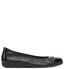 Baleriny Caprice czarne damskie 