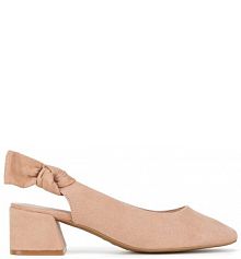 Sandały na słupku Clara Barson beżowe 