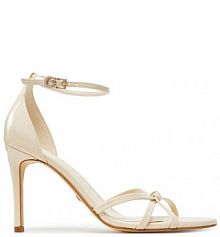 Sandały na szpilce Guess beżowe 