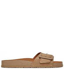 Klapki Tamaris beżowe damskie 