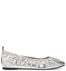 Baleriny Tamaris srebrne damskie 
