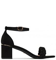 Sandały na słupku DeeZee czarne 