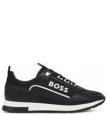 Sneakersy BOSS czarne dziecięce 