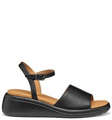 Sandały na koturnie Geox czarne 