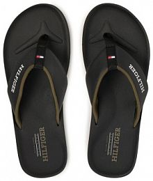 Japonki Tommy Hilfiger czarne męskie 