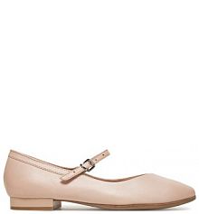 Baleriny Marco Tozzi beżowe damskie 