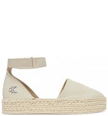 Espadryle Calvin Klein Jeans beżowe damskie 