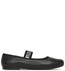 Baleriny LOVE MOSCHINO czarne damskie 