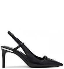 Sandały na szpilce DKNY czarne 