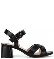 Sandały na słupku Clara Barson czarne 