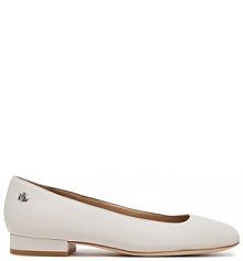 Baleriny LAUREN RALPH LAUREN białe damskie 