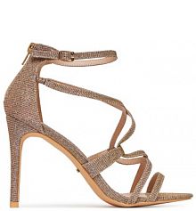 Sandały na szpilce DeeZee złote 