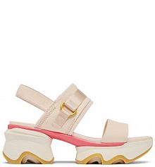 Sandały na słupku Sorel czerwone 