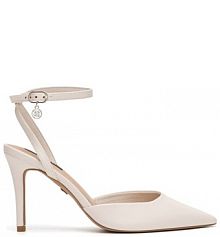 Sandały na szpilce Nine West białe 