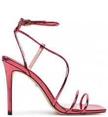 Sandały na szpilce Marciano Guess czerwone 