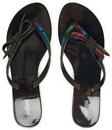 Japonki Melissa czarne damskie 