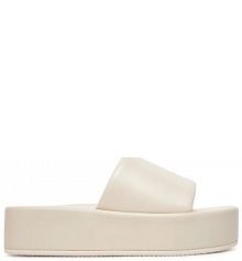 Klapki Eva Minge écru damskie 