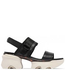 Sandały na słupku Sorel czarne 