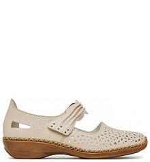 Półbuty Rieker beżowe damskie 