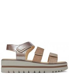 Sandały na koturnie Clara Barson beżowe 