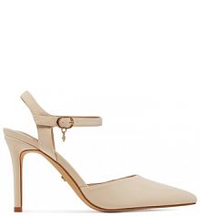 Sandały na szpilce DeeZee beżowe 