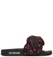Klapki LOVE MOSCHINO czarne damskie 