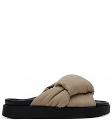 Klapki Inuikii beżowe damskie 