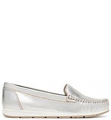 Sneakersy Marco Tozzi srebrne damskie 