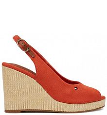 Espadryle Tommy Hilfiger pomarańczowe damskie 