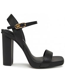 Sandały na słupku Tommy Hilfiger czarne 