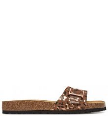 Klapki Tamaris brązowe damskie 