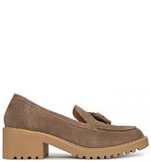 Półbuty na obcasie Lasocki szare damskie 