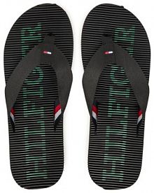 Japonki Tommy Hilfiger czarne męskie 