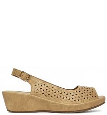 Sandały na koturnie Clara Barson beżowe 