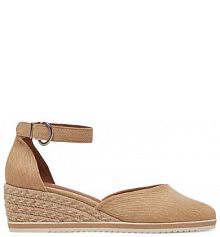 Espadryle Tamaris brązowe damskie 