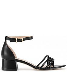 Sandały na słupku JENNY czarne 