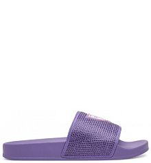 Klapki Guess fioletowe damskie 