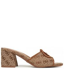 Klapki Guess brązowe damskie 