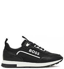Sneakersy BOSS czarne dziecięce 