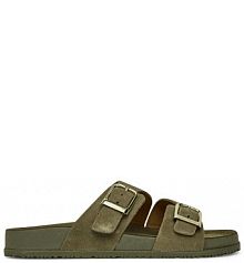 Klapki Tamaris khaki damskie 