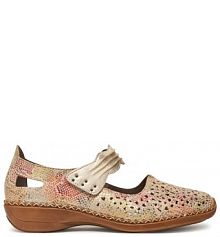 Półbuty Rieker beżowe damskie 