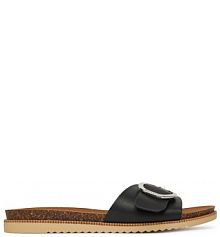 Klapki Mustang czarne damskie 